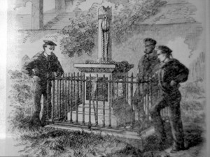 Ajax memorial in Carrickbrennan cemetery