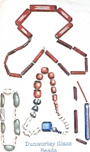 Glass beads recovered from the Amity at Dunworley